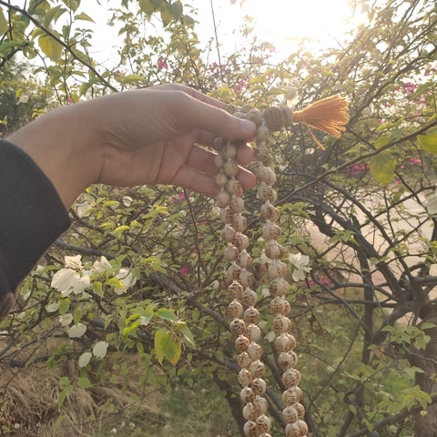 108+1 Beads Radha Naam Pure Tulsi Jaap Mala – 13 mm