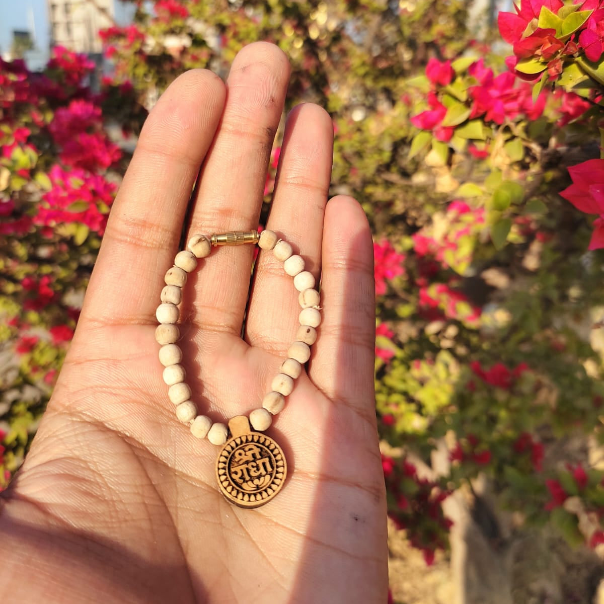Pure Tulsi Laddu Gopal Ji Mala with Shri Radha Locket