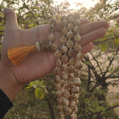108+1 Beads Radha Naam Pure Tulsi Jaap Mala – 13 mm