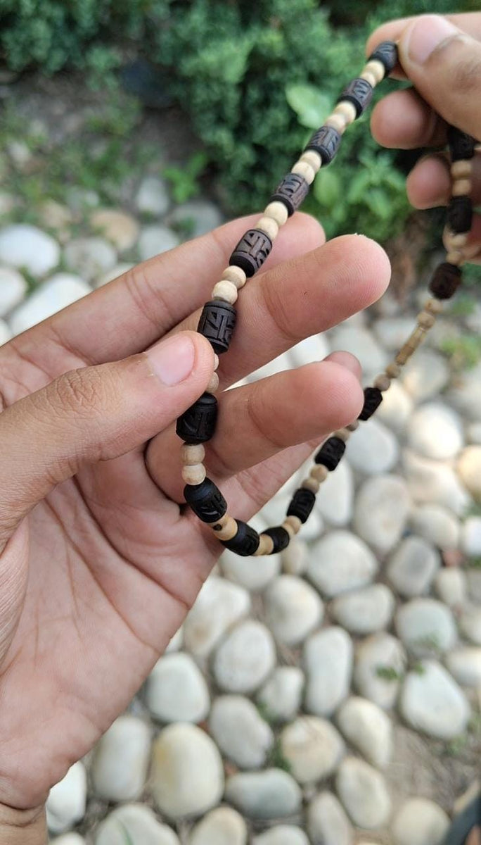 Black & Natural Radha Naam Pure Tulsi Kanthi Mala