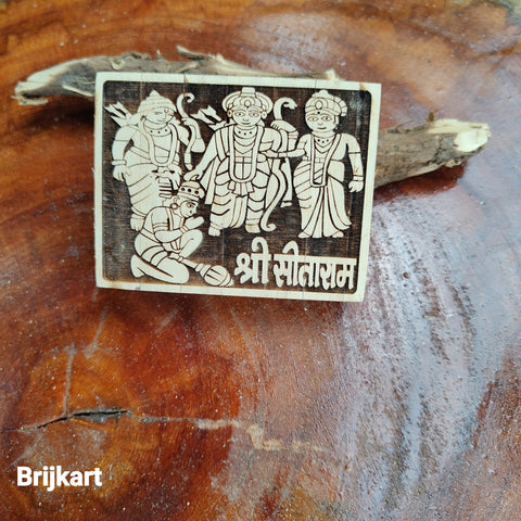 3 × 3.5 Inch Pure Tulsi Ram Darbar Naam Seva
