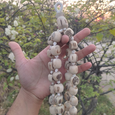 20–22 mm Large Beads Pure Tulsi Jaap Mala