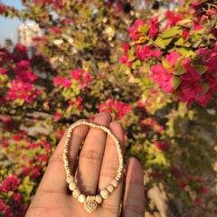 Laddu Gopal Ji Pure Tulsi Mala with Radha Naam Locket