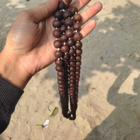 15–16 mm Ghee-Dipped Pure Tulsi Jaap Mala