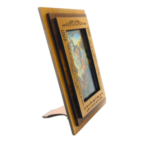 Radha Krishna photo frame, Radha Krishna MDF frame, Radha Krishna wooden frame, spiritual photo frame, 4x6 inch god photo, devotional MDF frame, Radha Krishna wall frame, Krishna Radha photo, bhakti photo frame, god photo for home temple, wooden pooja frame, Radha Krishna décor, Krishna bhakti frame, Krishna MDF wooden frame, Radha Krishna gift item