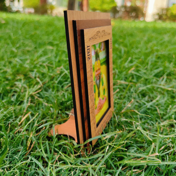 Shri Premanand Maharaj, Premanand Ji photo, Premanand Ji MDF frame, Radha Rani Bhakti, spiritual guru frame, devotional MDF frame, Radha Krishna saint photo, Vrindavan bhakti guru, 4x6 god photo frame, spiritual gift item, pooja room frame, bhajan guru photo, MDF wooden god frame, guru photo for altar, Radha bhakti inspiration, Premanand Ji Maharaj frame