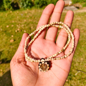Shri Radha Locket, Tulsi Mala, Pure Tulsi Mala, Original Tulsi Mala, Handmade Tulsi Mala, Tulsi Mala for Men, Tulsi Mala for Women, Tulsi Kanthi Mala, Tulsi Mala for Neck, Tulsi Mala for Japa, Tulsi Mala ISKCON, Natural Tulsi Beads, Tulsi Mala for Puja, Spiritual Tulsi Mala, Tulsi Mala with Thread, Tulsi Mala for Meditation, Krishna Tulsi Mala, Vaishnav Tulsi Mala, Tulsi Japa Mala, Single Round Tulsi Mala