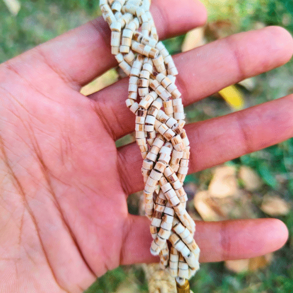6-Layer Braided Tulsi Kanthi Mala – Handmade Single Round Mala - Image 3